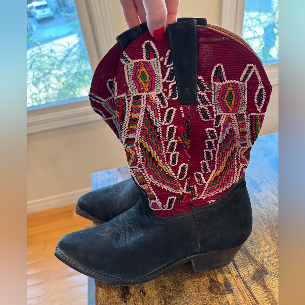 Colorful Embroidered Cowboy Boots